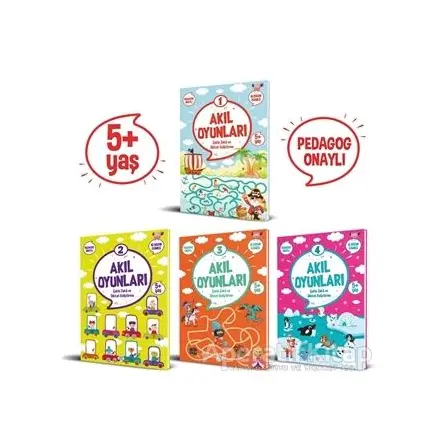 Akıl Oyunları Serisi (5+ Yaş) (4 Kitap Takım) - Kolektif - Dokuz Çocuk