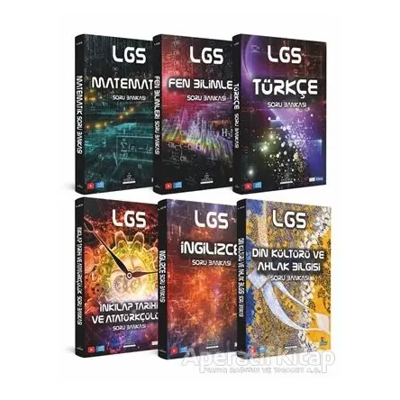 Yeni Nesil LGS Soru Bankası Kutulu Set (6 Kitap Takım Çanta Hediyeli)