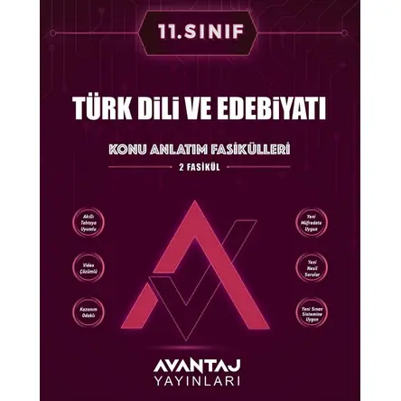 Avantaj 11. Sınıf Türk Dili ve Edebiyatı Konu Anlatım Fasikülleri