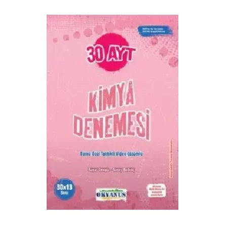 Okyanus AYT Kimya 30 Denemeleri