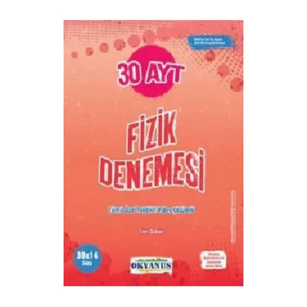 Okyanus AYT Fizik 30 Denemeleri