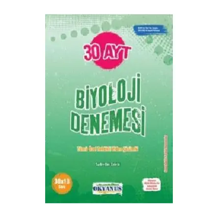 Okyanus AYT Biyoloji 30 Denemeleri