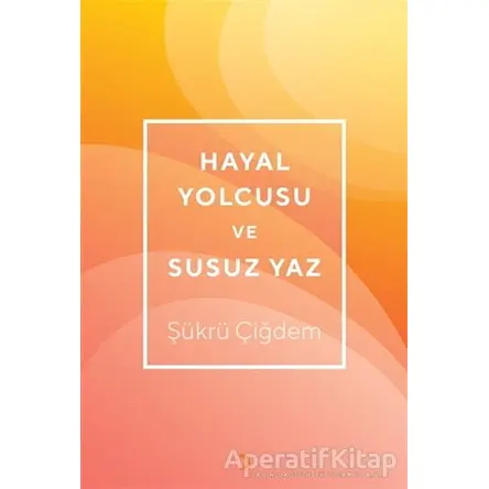 Hayal Yolcusu ve Susuz Yaz - Şükrü Çiğdem - Cinius Yayınları