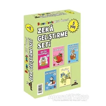 Okul Öncesi 5 Yaş Zeka Geliştirme Seti (5 Kitap) - Afife Çoruk - Beyaz Panda Yayınları