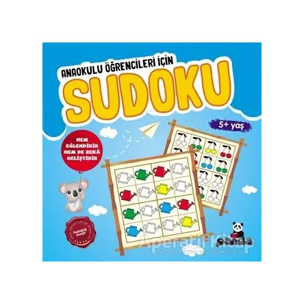 Sudoku 5+ Yaş - Anaokulu Öğrencileri İçin - Kolektif - Beyaz Panda Yayınları