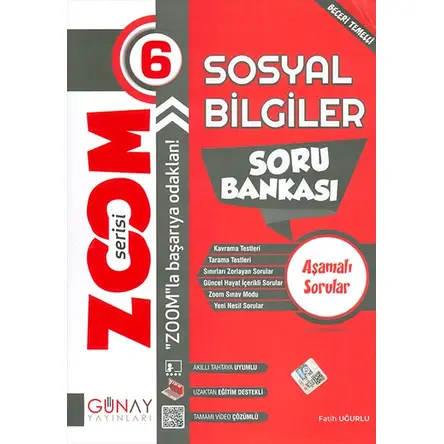 6.Sınıf Sosyal Bilgiler Zoom Soru Bankası Günay Yayınları