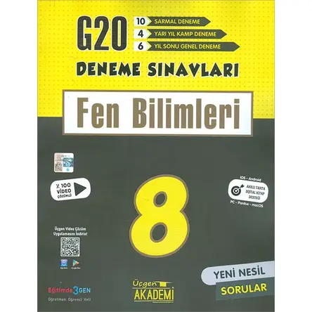 LGS 8.Sınıf Fen Bilimleri 20li Deneme Sınavı Üçgen Akademi