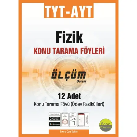 TYT-AYT Fizik Tarama Föyleri 12 Fasikül Pano Yayınevi