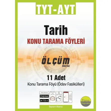TYT-AYT Tarih Tarama Föyleri 11 Fasikül Pano Yayınevi