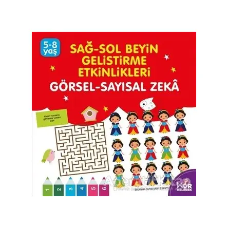 Sağ-Sol Beyin Geliştirme Etkinlikleri Görsel - Sayısal Zeka - Kolektif - Halk Kitabevi