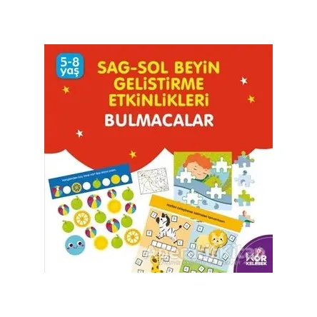 Sağ-Sol Beyin Geliştirme Etkinlikleri Bulmacalar - Kolektif - Halk Kitabevi