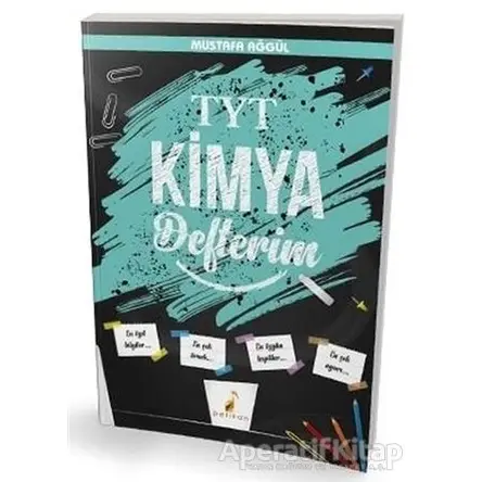 2021 TYT Kimya Defterim - Mustafa Ağgül - Pelikan Tıp Teknik Yayıncılık