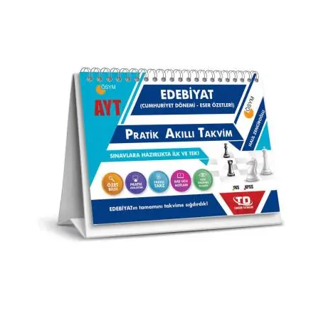 Tandem AYT Edebiyat Pratik Akıllı Takvim Cumhuriyet Dönemi Eser Özetleri