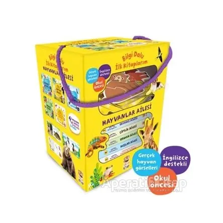Hayvanlar Ailesi - Bilgi Dolu İlk Kitaplarım Set (5 Kitap Takım) - Kevser Aya - Sincap Kitap