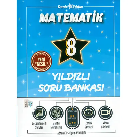 8.Sınıf Matematik Yıldızlı Soru Bankası Deniz Yıldızı Yayınları