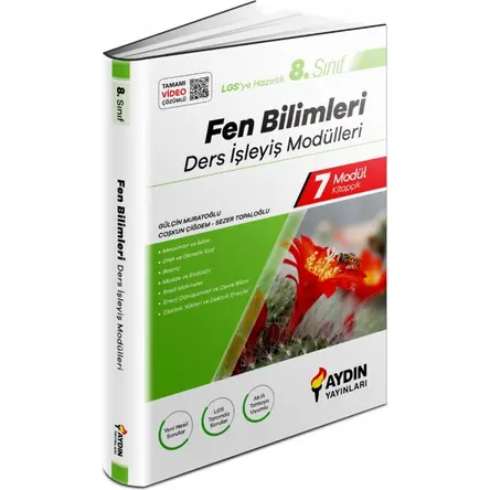 8. Sınıf LGS Fen Bilimleri Ders İşleyiş Modülleri Aydın Yayınları