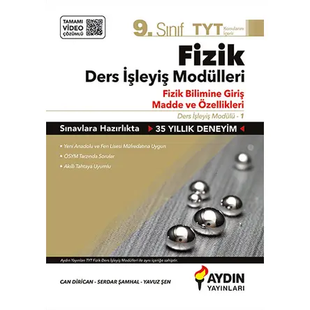 9.Sınıf TYT Fizik Ders İşleyiş Modülleri Aydın Yayınları
