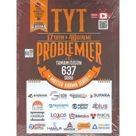 TYT Problemler 40 Deneme Master Karma Yayınları