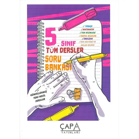 5.Sınıf Tüm Dersler Soru Bankası Çapa Yayınları