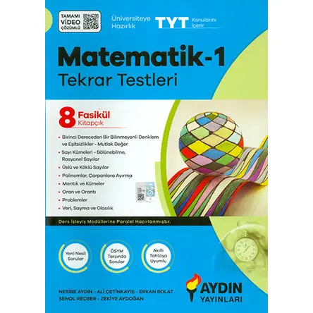 TYT Matematik-1 Tekrar Testleri Aydın Yayınları