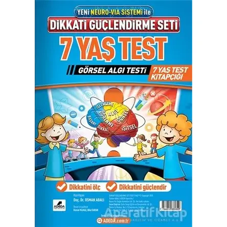 Dikkati Güçlendirme Seti 7 Yaş Test - Osman Abalı - Adeda Yayınları