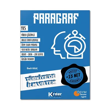 Kriter Akademi TYT AYT 15 Net Garantili Paragraf