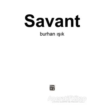 Savant - Burhan Işık - Kutlu Yayınevi