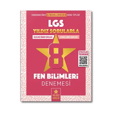 Yıldız Sorular 8. Sınıf LGS Fen Bilimleri 8 Deneme Video Çözümlü