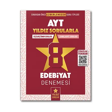 Yıldız Sorular YKS AYT Edebiyat 8 Deneme Video Çözümlü