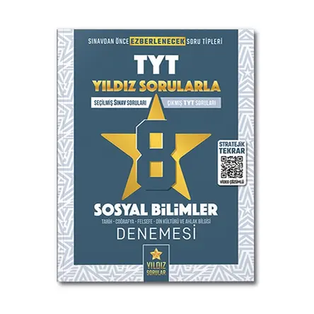 Yıldız Sorular YKS TYT Sosyal Bilimler 8 Deneme Video Çözümlü
