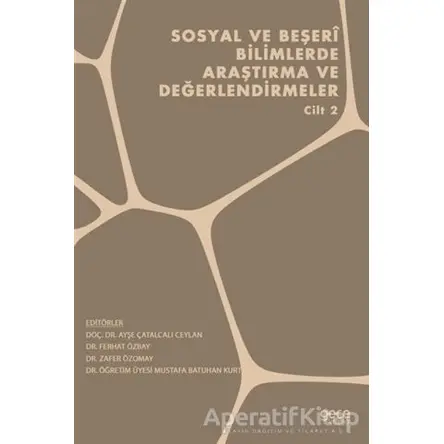 Sosyal ve Beşeri Bilimlerde Araştırma ve Değerlendirmeler - Cilt 2