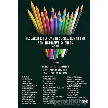 Research Reviews in Social, Human and Administrative Sciences, May - Oğuz Diker - Gece Kitaplığı