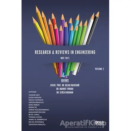Research Reviews in Engineering, May Volume 2 - Belma Hasdemir - Gece Kitaplığı