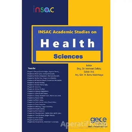 INSAC Academic Studies On Health Sciences - H. Banu Keskinkaya - Gece Kitaplığı