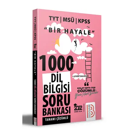 Benim Hocam 2022 Bir Hayale Serisi TYT - KPSS - MSÜ Dil Bilgisi Tamamı Çözümlü Soru Bankası