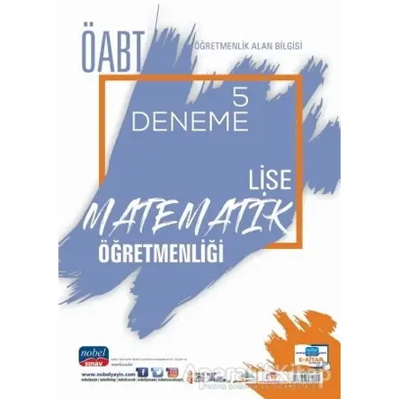 2021 ÖABT Öğretmenlik Alan Bilgisi Lise Matematik Öğretmenliği 5 Deneme