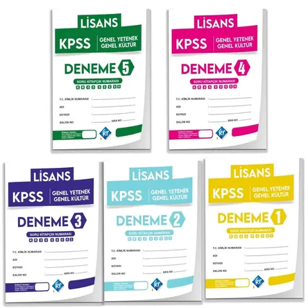 KR Akademi 2022 KPSS Genel Yetenek Genel Kültür 5 li Deneme Paketi
