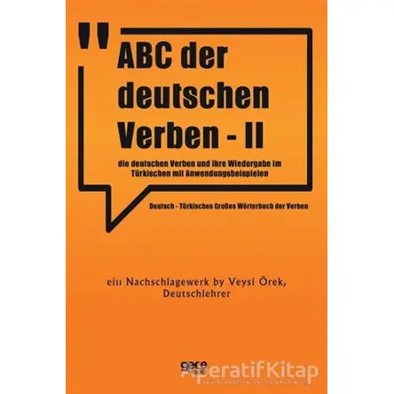 ABC Der Deutschen Verben - 2 - Veysi Örek - Gece Kitaplığı