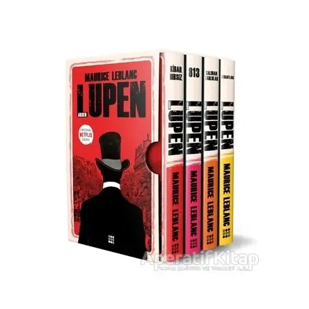 Arsen Lüpen-Kutulu Kırmızı Set (4 Kitap Takım) - Maurice Leblanc - Dokuz Yayınları