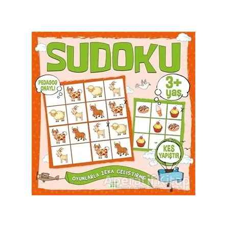 Çocuklar İçin Sudoku Kes Yapıştır (3+ Yaş) - Kolektif - Dokuz Çocuk