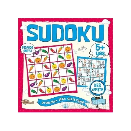 Çocuklar İçin Sudoku Kes Yapıştır (5+ Yaş) - Kolektif - Dokuz Çocuk