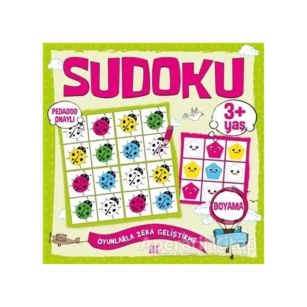 Çocuklar İçin Sudoku Boyama (3+ Yaş) - Kolektif - Dokuz Çocuk