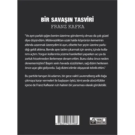 Bir Savaşın Tasviri - Franz Kafka - Cep Boy Aperatif Tadımlık Kitaplar