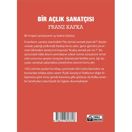 Bir Açlık Sanatçısı - Franz Kafka - Cep Boy Aperatif Tadımlık Kitaplar
