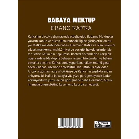 Babaya Mektup - Franz Kafka - Cep Boy Aperatif Tadımlık Kitaplar