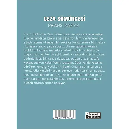 Ceza Sömürgesi - Franz Kafka - Cep Boy Aperatif Tadımlık Kitaplar