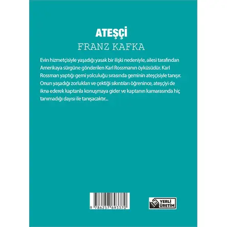 Ateşçi - Franz Kafka - Cep Boy Aperatif Tadımlık Kitaplar