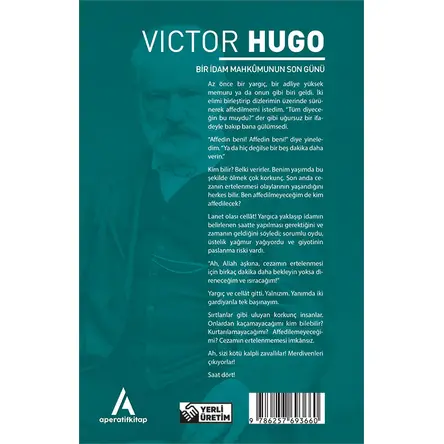 Bir İdam Mahkumunun Son Günü - Victor Hugo - Aperatif (Dünya Klasikleri)