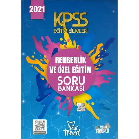 2021 KPSS Rehberlik ve Özel Eğitim Soru Bankası Yeni Trend Yayınları