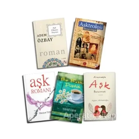 Aşk Seti (5 Kitap Takım) - Kolektif - Az Kitap